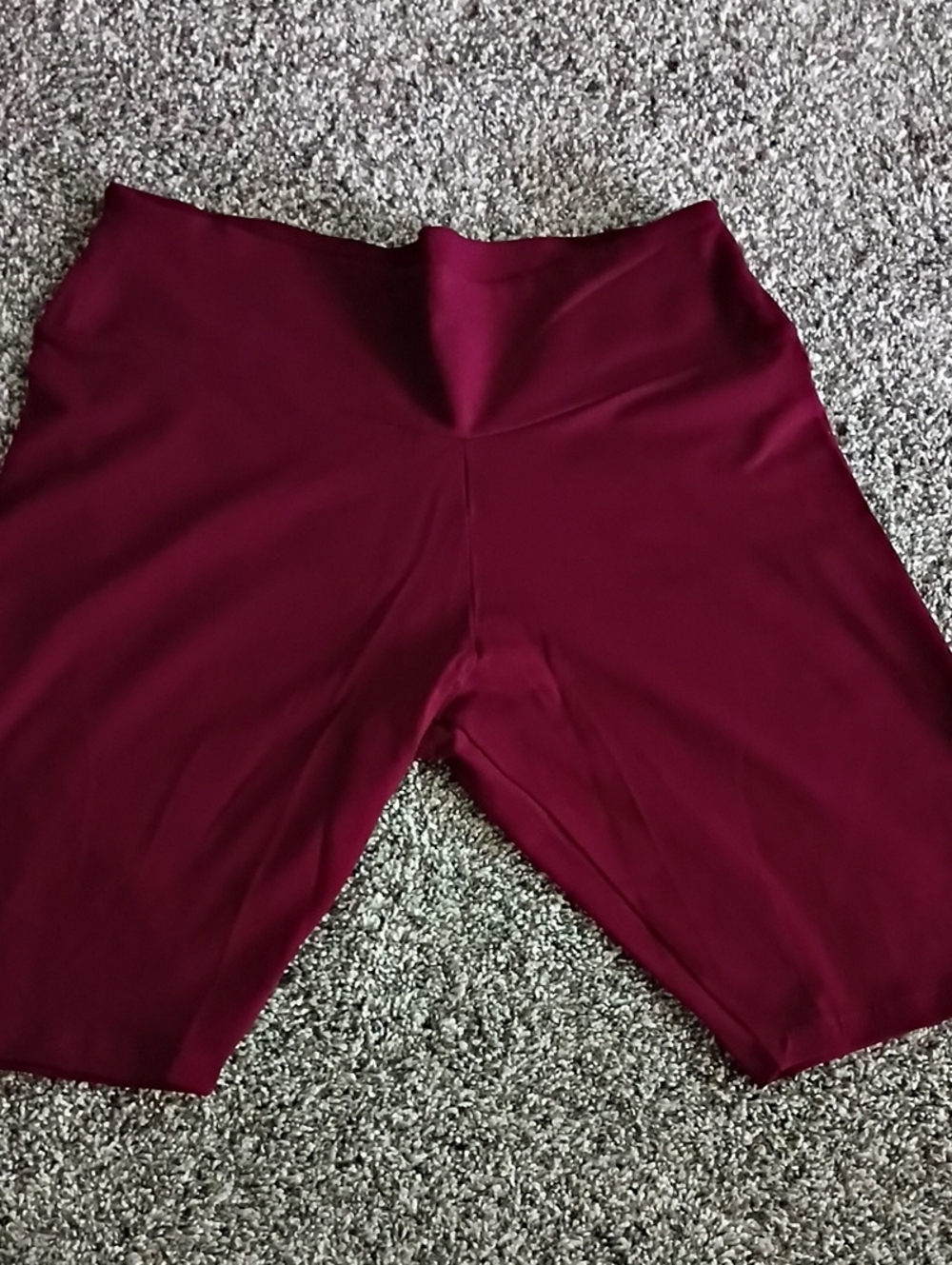 Ambiance Wine Super Soft Stretch High-Waist Bike Shorts- New